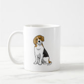 Entzückender Beagle Kaffeetasse (Links)