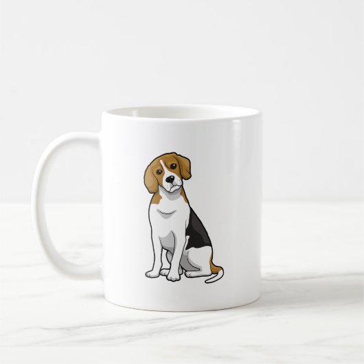 Entzückender Beagle Kaffeetasse (Links)