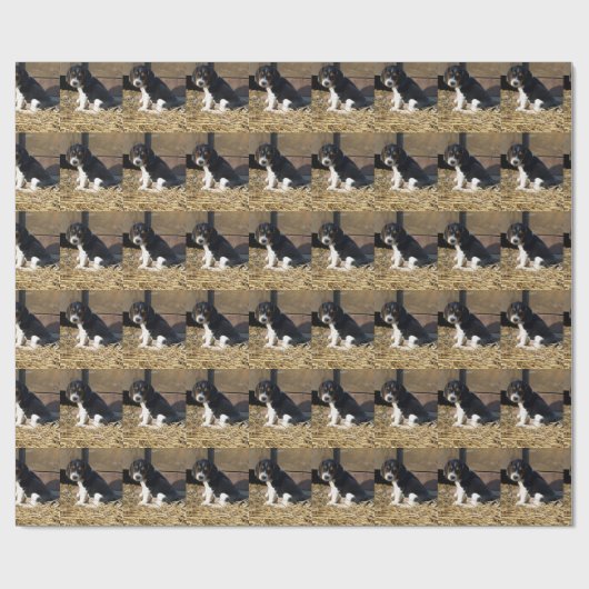 Entzückender Beagle-Welpe Snoopy Geschenkpapier (Flach)