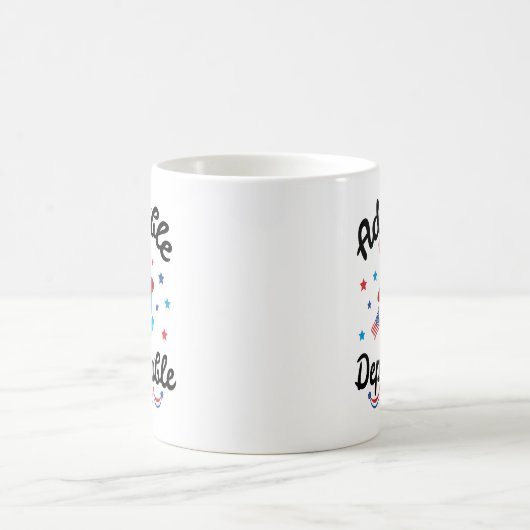 Entzückender bedauernswerter Eulen-Trumpf 2016 Kaffeetasse (Mittel)