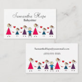 Entzückender bunter visitenkarte (Vorne/Hinten)