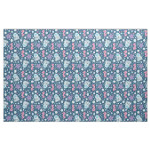 Entzückender Cartoon-Wassermuster | blau u. rosa Stoff (Fat Quarter (45,7 x 55,9 cm))