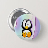 Entzückender CartoonPenguin Button (Vorne & Hinten)