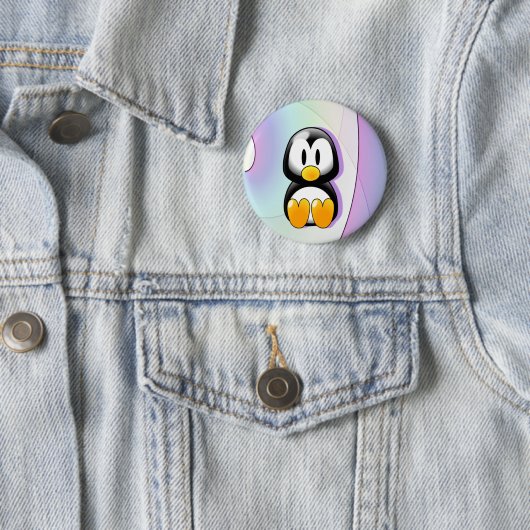 Entzückender CartoonPenguin Button (Beispiel)