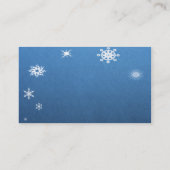 Entzückender CartoonPenguin mit Schal und Hut Visitenkarte (Rückseite)