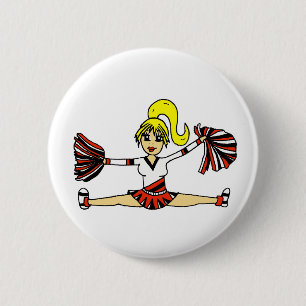 Entzückender Cheerleader-Knopf Button