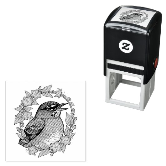 Entzückender Connecticut-Vogel mit Mirabilis Permastempel (Beispiel)