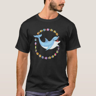 Entzückender Delfin Schwimmt Im Fischkreis T-Shirt