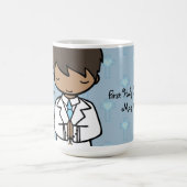 Entzückender erster Jungenblauname der heiligen Verwandlungstasse (Zentrum)