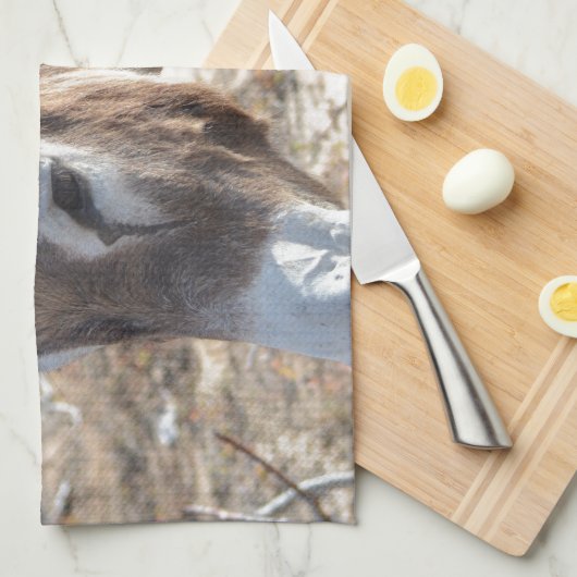 Entzückender Esel Geschirrtuch (Viertel Falte)