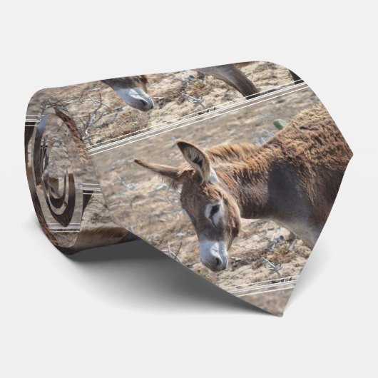 Entzückender Esel Krawatte (Gerollt)