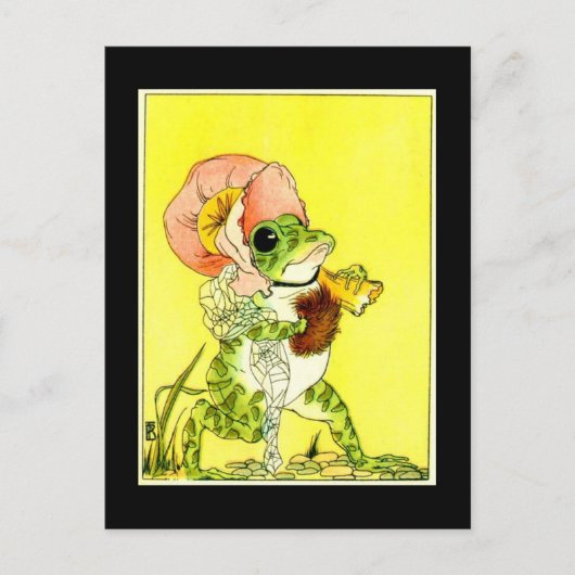 Entzückender Frosch Postkarte (Vorderseite)