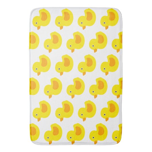 Entzückender gelber Gummi duckt Duckies Badematte (Vorderseite Vertikal)