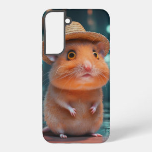 Entzückender Hamster mit Strohhut - Süßes Haustier Samsung Galaxy Hülle