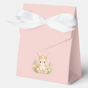 Entzückender Hase mit Wildblumen für eine Launisch Geschenkschachtel