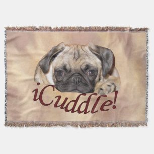 Entzückender iCuddle Mops-Welpe Decke
