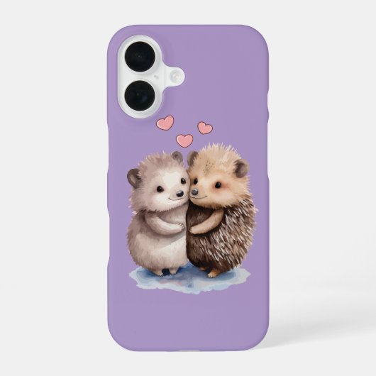 Entzückender Igel iPhone 16 Hülle (Rückseite)