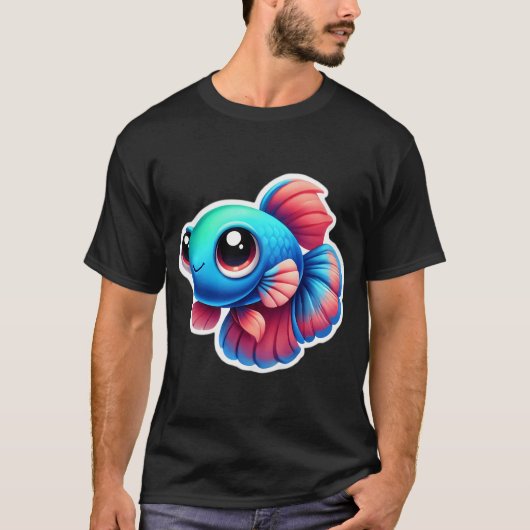 Entzückender Kampffisch T-Shirt (Vorderseite)