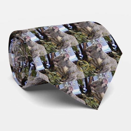 Entzückender Koala Krawatte (Gerollt)