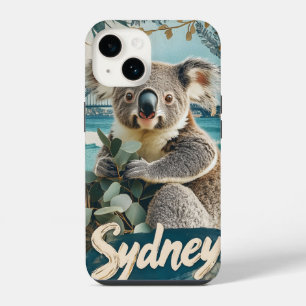 Entzückender Koala mit Sydney Harbour Bridge iPhone 14 Hülle