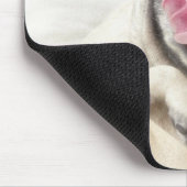 Entzückender lachender Mopsentwurf Mousepad (Ecke)