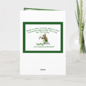 Entzückender maltesischer Welpe - St Patrick Karte (Rückseite)