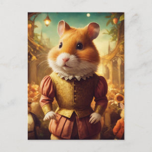 Entzückender Mittsommer-Hamster-Schauspieler Postkarte