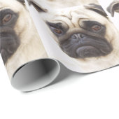 Entzückender Mops-Hund Geschenkpapier (Rolleneckpunkt)