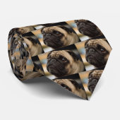 Entzückender Mops Krawatte (Gerollt)