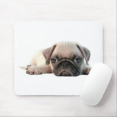 entzückender Mopswelpe Mousepad (Mit Mouse)