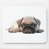 entzückender Mopswelpe Mousepad (Vorne)
