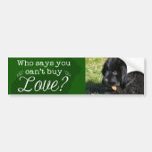 Entzückender Newfie Autoaufkleber! Autoaufkleber (Vorne)