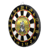 Entzückender niedlicher Pandabär, der Dartscheibe (Vorderseite rechts)