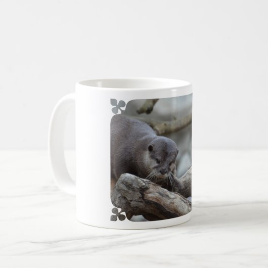 Entzückender Otter Kaffeetasse (Vorderseite Links)