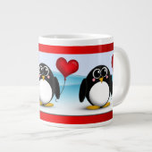 Entzückender Penguin-Herz-Ballon - Tasse des (Vorderseite Rechts)