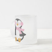 entzückender Pinguin Mattglastasse (Vorderseite Links)