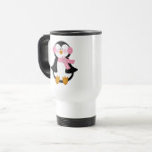 entzückender Pinguin Reisebecher (Vorderseite Links)