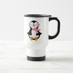 entzückender Pinguin Reisebecher