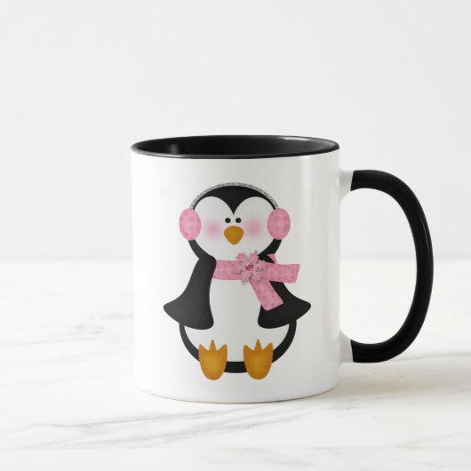 entzückender Pinguin Tasse (Rechts)