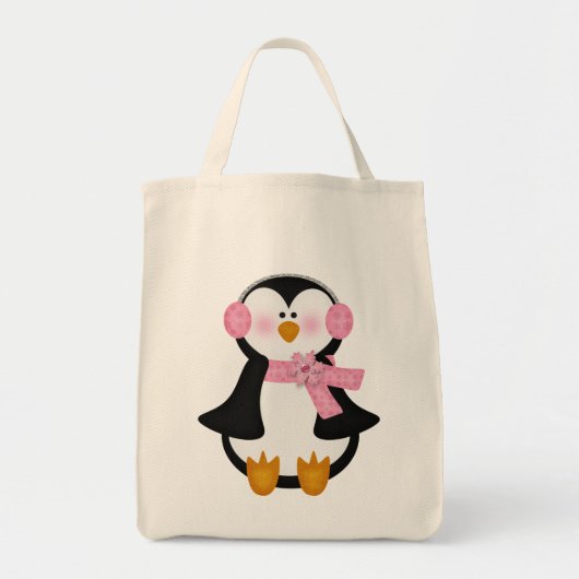 entzückender Pinguin Tragetasche (Vorne)