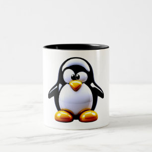 Entzückender Pinguin Zweifarbige Tasse