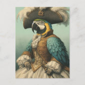 Entzückender Piratenvogel Postkarte (Vorderseite)