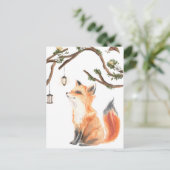 Entzückender Rotfuchs Postkarte (Stehend Vorderseite)