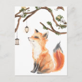 Entzückender Rotfuchs Postkarte (Vorderseite)