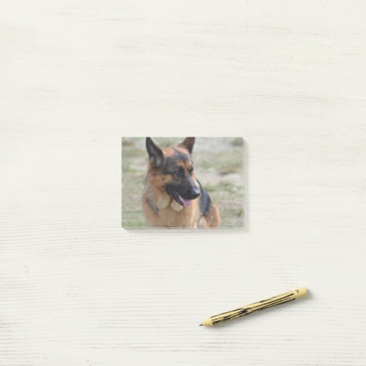 Entzückender Schäferhund Post-it Klebezettel (Auf Schreibtisch)