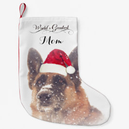 Entzückender Schäferhund-WeihnachtsStrumpf Kleiner Weihnachtsstrumpf