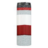 Entzückender Schneemann Thermosbecher (Rückseite)