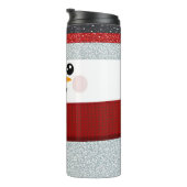 Entzückender Schneemann Thermosbecher (Nach rechts gedreht)