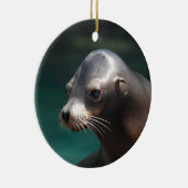 Entzückender Seelöwe Keramikornament (Rechts)