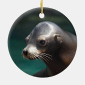 Entzückender Seelöwe Keramikornament (Hinten)